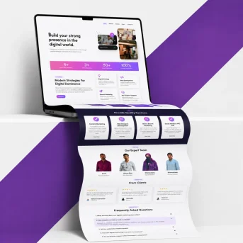 Website mock up design